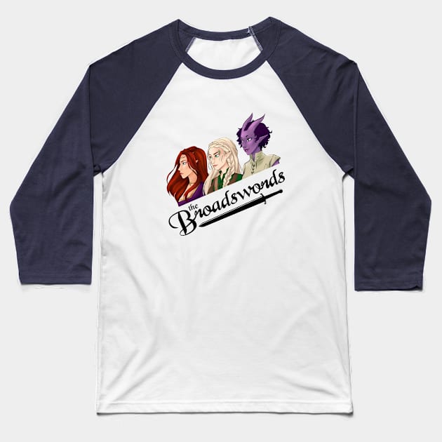 The Broadswords Logo Baseball T-Shirt by TheBroadswords